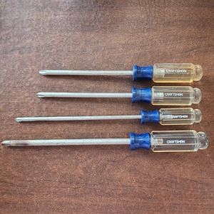 Vintage Craftsman Phillips Screwdriver Lot Set #2 #3 #4